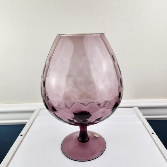 Empoli Amethyst Purple Brandy Snifter Italy Art Glass - Picture 2 of 6